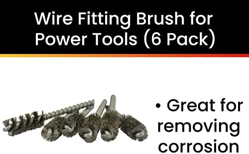 Hot Max 26205-6 4" x 1/2" Wire Fitting Brush for Power Tools (6 Pack) - Image 3