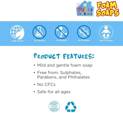 FUN HOUSE | KIDS FOAM SOAP | 8.2oz | VERY BERRY & BLUEBERRY RUSH | 2 PACK - Image 2