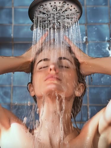 Cobbe Filtered Shower Head, 7 Modes High Pressure Shower Heads - Image 5