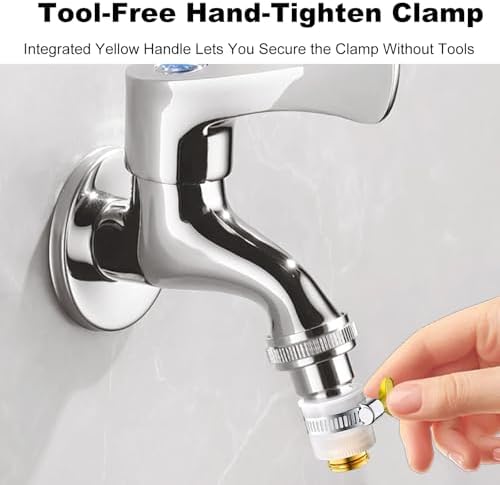 Universal Faucet Adapter to Hose 13-25mm Outer Diameter Connector Adaptor for Sink or Kitchen Tap Portable Faucet Mount Water Filters Compatible with Filter and Garden Accessories - Image 5