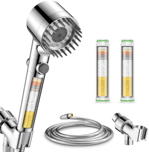 Filtered Shower Head with Handheld 2PCS Filters ShowerHead by Fitespot