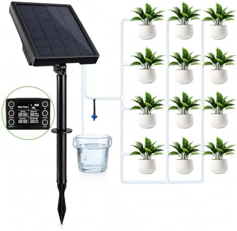 Solar Drip Irrigation System Automatic Plant Watering Device for Garden by kanuoc