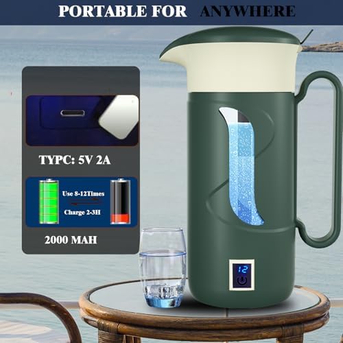 Hydrogen Water Bottle Hydrogen Alkaline Water Generator Ionizer Hydrogen Water Maker Machine with SPE and PEM Technology - Image 5