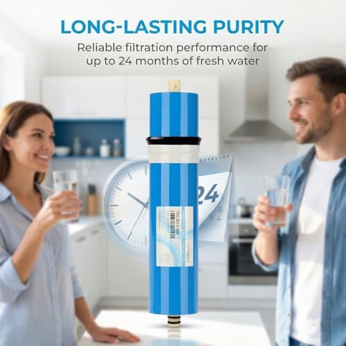 2-Pack of Reverse Osmosis Membrane Replacement Filters, Suitable for Under-Sink Reverse Osmosis Systems and Whole-House Drinking Water Filtration Systems(3013-400G) - Image 7