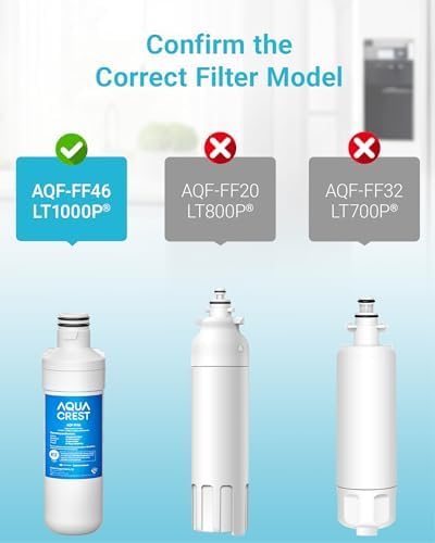 AQUA CREST LT1000PC Refrigerator Water Filter and Air Filter, 3 Combo - Image 3