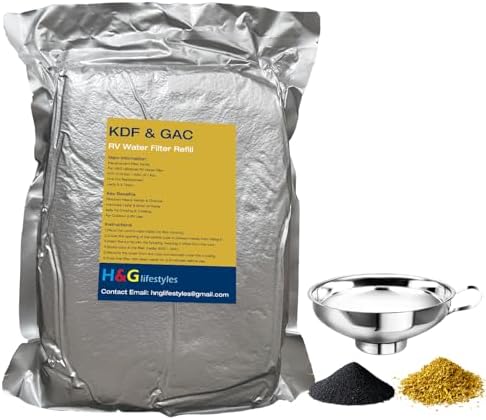 H&G Lifestyles KDF 55 Activated Granular Carbon Filter Media Replacement by HGLifestyles