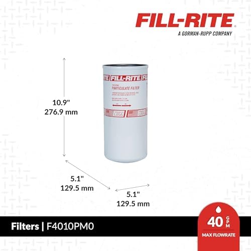 Fill-Rite F4010PM0 1½" - 16 UNF 40 GPM (151 LPM) 10 Micron Particulate Spin-On Fuel Filter - Image 2