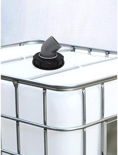 45 Degree Rainwater IBC Tank Lid Filter Cap 163mm Ton Barrel Plastic Cover – Ton Barrel Plastic Cover Accessories (Black) - Image 3