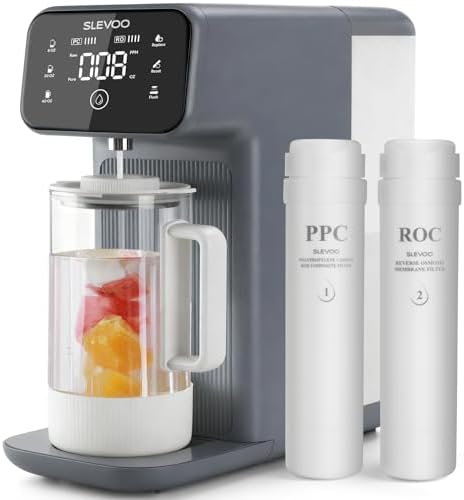 Slevoo Countertop RO Water Filter System with Remineralization, TDS Display by ElevateEverydayLiving