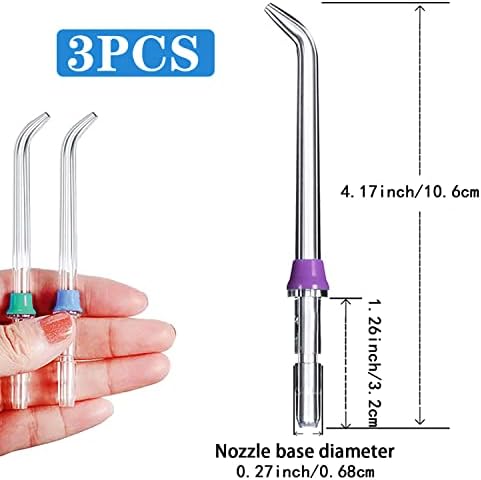 Replacement Heads for Waterpik,Water Flossers Other Brand Oral Replacement Tips for Water Pik Water Flosser(3 Classic Jet Tips) - Image 2