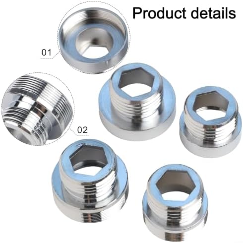 Copper Faucet Adapter Kit with Male and Female Connectors for Water Filter, Garden, Hard Water Softener, Kitchen Sink and Bathroom Use, 4 Pieces - Image 7