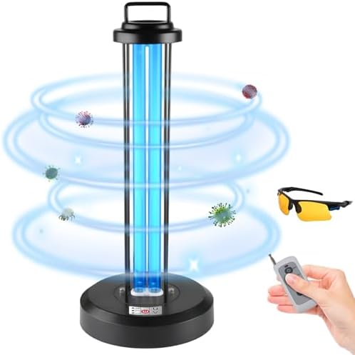 38W UV Sanitizer Light, Ultraviolet Light, 110V, 99.99% UVC Ozone Free UV Lamp for Home, Office, Hotel, School by Coospider-repta