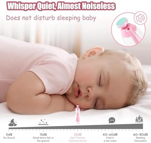 Qunlions life Baby Grooming Kit, Infant Safety Care Set with Hair Brush Comb Nail Clipper Nasal Aspirator,Baby Essentials Kit for Newborn Girls Boys, Pink-24- in-1 - Image 3