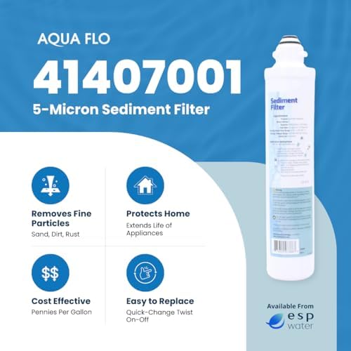 Aqua Flo 41407001 5-Micron Sediment RO Filter Replacement, Quick Change - Image 2