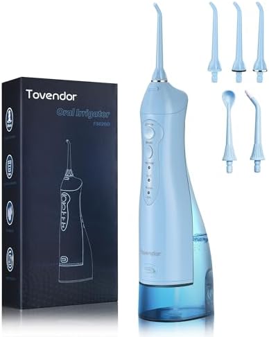 TOVENDOR Electric Water Flosser, Cordless Dental Oral Irrigator for Teeth by Tovendor