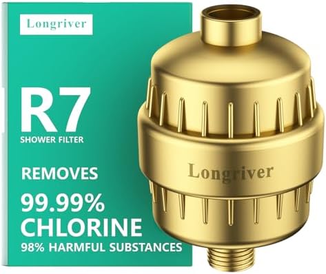 Longriver R7 Shower Filter High Put Shower Water Filter for Hard Water by DesignedforaSpa-LikeShower