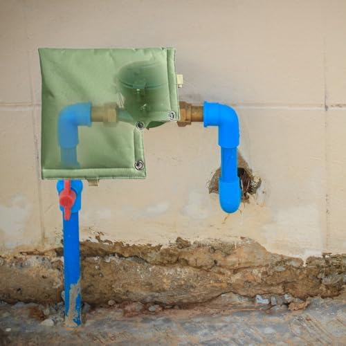 belupai Outdoor Faucet Covers for Winter, Water Wells Pump Covers Pressure Vacuum Breaker Cover Sprinkler Valve Cover Backflow Preventer Insulated Pouch Pipe Bag for Backflow (B) - Image 5