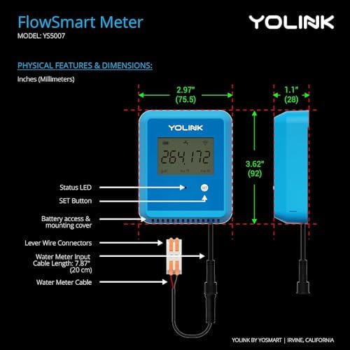 YoLink FlowSmart Water Meter Monitor, YS5007 - Image 7