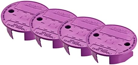 Underhill Sprinkler Valve Round Box Lid, VersaLid 6 Inch to 7 Inch Universal, Cover for Automatic Irrigation System, Lawn, Purple, VL-6P-4, 4 Pack by Underhill