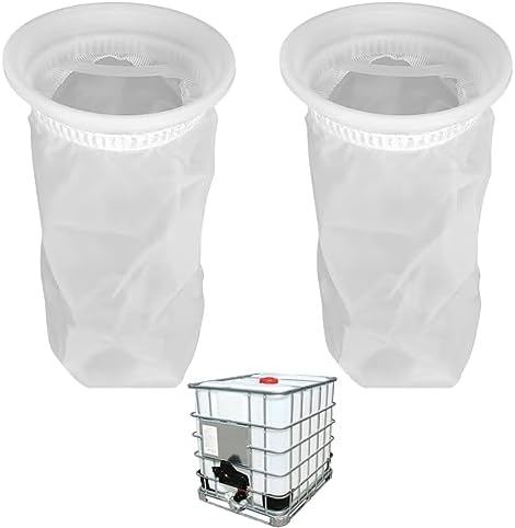 IBC Lid Filter Nylon Screen IBC Tote Lid Filter for Water Tank Washable 2 Pieces by DVECUE