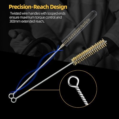 7Pcs Brass Wire Brush,Tube Brushes Set,Bottle Brush - Image 5