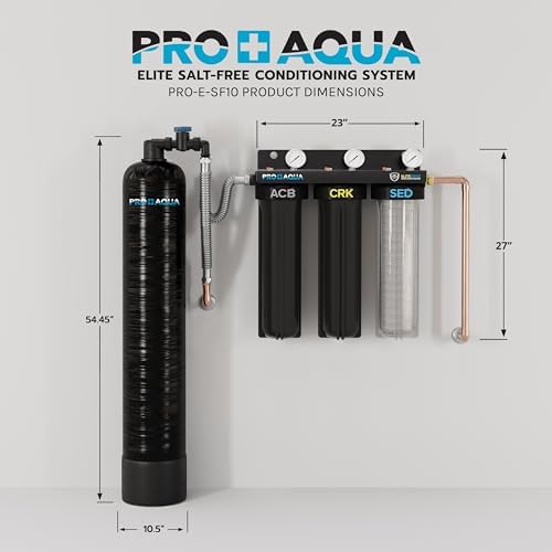 PRO+AQUA 10 GPM Salt-Free Whole House Softener with 3-Stage Well Water Filter System - Image 6