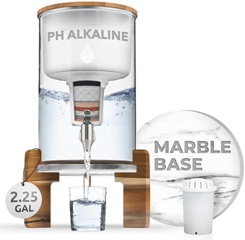 Invigorated Water pH Recharge Glass Alkaline Water Filter Dispenser System by InvigoratedWater