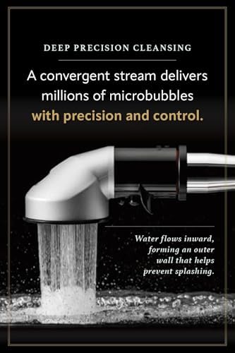Purebble Pro – Professional Microbubble Shower Head for Hair Salons, Pet Salons, and Home Baby Care | High-Performance Concentrated Shower Stream | Made in Japan (Clear Black) - Image 2