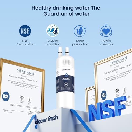 GLACIER FRESH EDR1RXD1 Water Filter Compatible with W10295370A, 2 Pack - Image 4