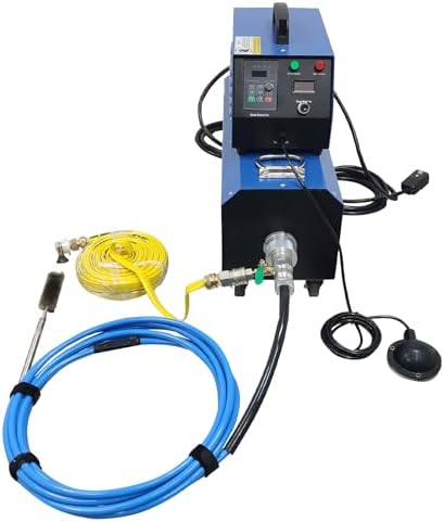 1500W Industrial Boiler Tube Cleaner, 110V/220V Pipeline Cleaning Machine with 26ft Flexible Shaft & Brush Kit, for 12-36mm/0.47-1.42in Heat Exchanger Evaporator Duct Descaling - Image 7