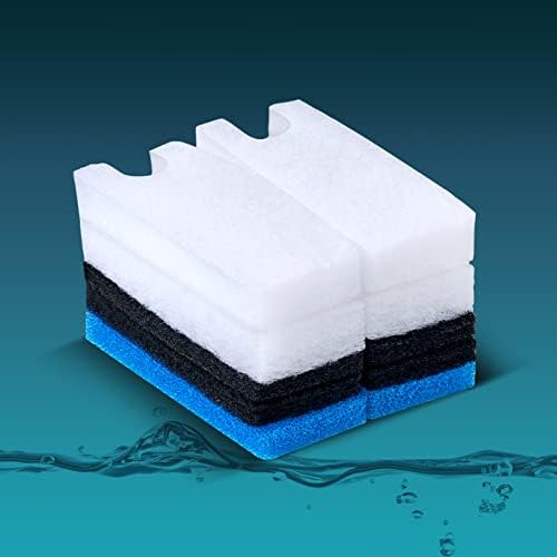 Hang on Back Aquarium Filter for 20-40 Gallon Fish Tank or Turtle Tank(180GPH),Ultra-Quiet Multi Stage Filtration Fish Tank Filters,Low Water Level Turtle Tank (Replacement Filter Cartridges) by Berzfasa