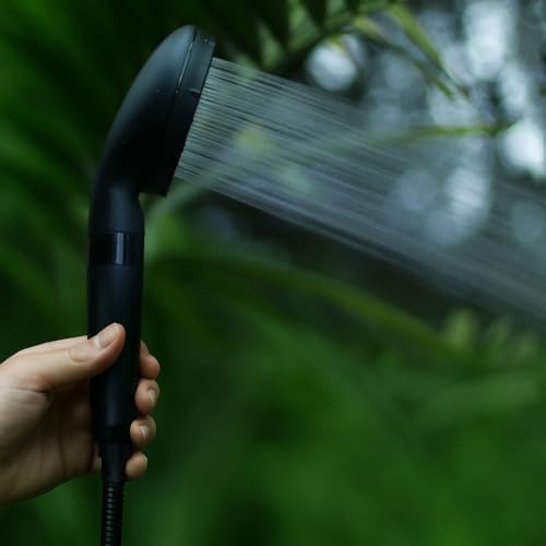 Eskiin Filtered Shower Head - Best HandHeld Shower Head With Filters For Healthy Hair & Skin - High Pressure - Reduce Dandruff, Protect Colored Hair, And Soothe Dry Skin (Black) - Image 4