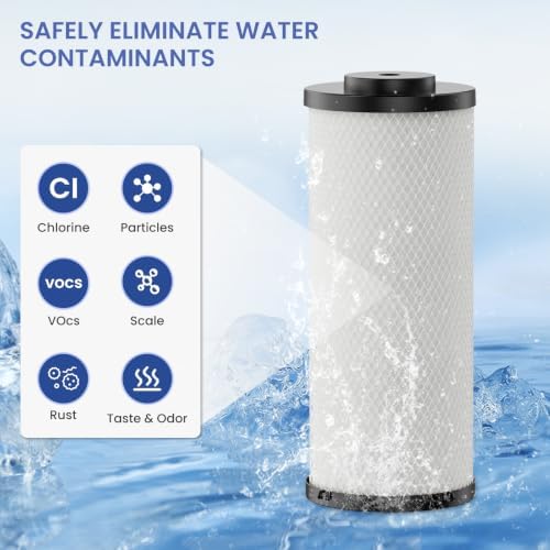 Radial Flow Carbon Block 20-Micron Cartridge filter Replacement Compatible with Watts Premier OneFlow Plus Whole House System Up to 50,000 Gallons 1 Pack - Image 3