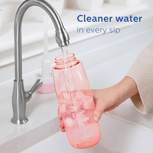 PHILIPS Filtered Water Bottle, BPA-Free Tritan, Travel Portable 36oz Pink - Image 6