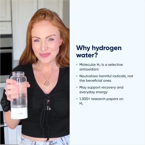 IonBottles Pro Hydrogen Ionizer Water Bottle Ion - 3.0 PPM - 14 oz Glass - Image 6