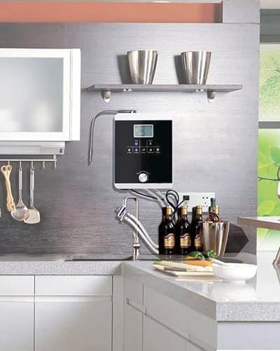 Alkaline Water Ionizer Machine, 11-Plate Multi-Function Household Water Filter System with Platinum Coating, Adjustable pH Levels, Hydrogen-Rich Drinking Water for Home Use White - Image 2