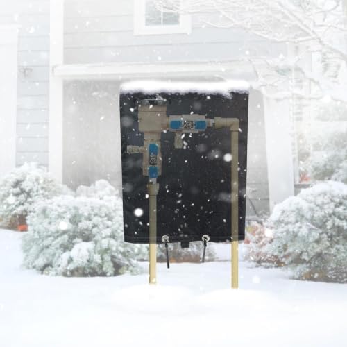Backflow Preventer Cover, Pipe Freeze Insulation, 16" Wx20 H, Black - Image 7