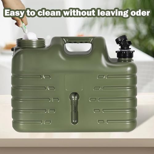 REDCAMP 4 Gallon/15L Portable Water Container with Spigot, Green 4 Pack - Image 5