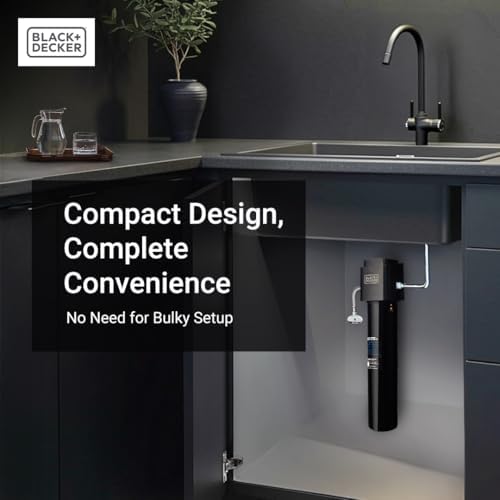 BLACK+DECKER Under Sink Water Filter 15" – NSF/ANSI 42 Certified,16000 Gallons, 2-Years – Reduces CHLORAMINE, PFAS, Lead, Chlorine & Bad Taste– Direct Connect Under Counter Filter for Kitchen Faucet - Image 3