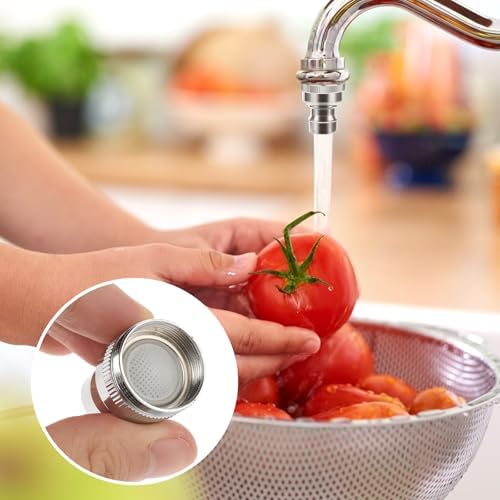 Faucet Snap Adapter Connection Sink Faucet Adapter Portable Dishwasher Faucet Adapter Faucet Aerator Sink Hose Adapter Countertop Dishwasher Connection Accessories (15/16-27Male or 55/64-27Famale) - Image 6