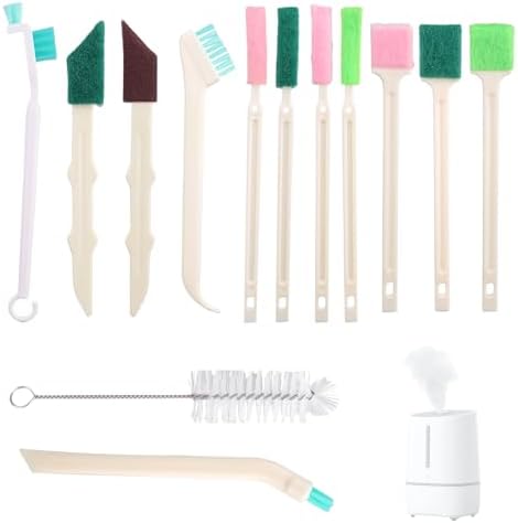 13pcs Humidifier Cleaning Brush Set, Mini Detail Cleaning Brushes Small Cleaner Kit Tool for Household Humidifiers Keyboards Tiles Bottles & Tight Spaces by Unknown