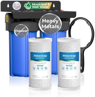 Waterdrop WHF21-PBH 2-Stage Whole House Water Filter System, NSF/ANSI 372 by Waterdrop