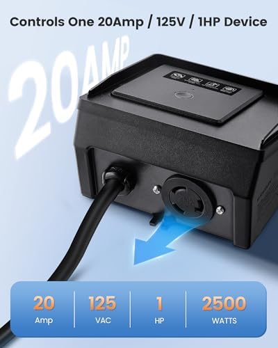 SURAIELEC WiFi Pool Timer for Above-Ground Pools, 20A 125V 1HP, NEMA L5-20R - Image 4