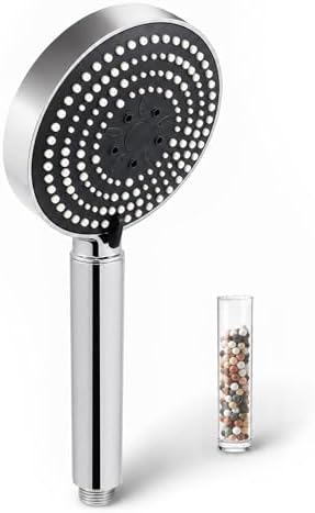 OFFO Handheld Shower Head with Filter, 20 Stage Shower Head with Filters for Hard Water, 6 Modes High Pressure Shower Head to Remove Chlorine, Chrome by OFFO