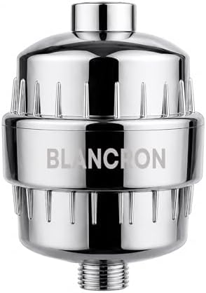 Hard Water Shower Filter for Bathroom – Multi Stage Filtration Water Softener with KDF-55, Activated Carbon & PP Cotton, Reduces Chlorine, Rust, Odors, Improves Hair & Skin - BRSF-1500 by BLANCRON