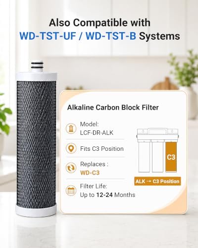 LCF C3 Filter Replacement for Waterdrop TST-UF/TST-B & LCF-DCT-PC-ALK, 1pcs - Image 3