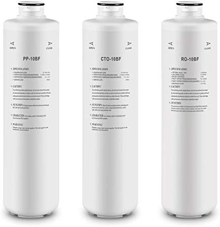Replacement Filters Set for Geekpure 3-Stage Countertop RO Water Filter System T03 by Geekpure