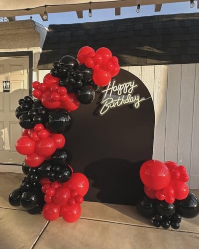 Red and Black Balloon Arch Kit，129Pcs Black and Red Balloons - Image 6