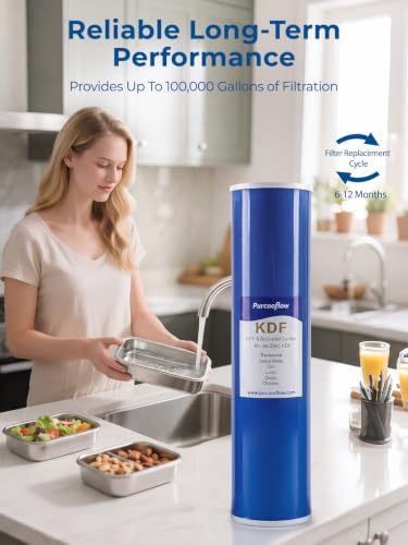 20x4.5 Inch KDF Water Filter, Heavy Metal Reduction (Lead, Mercury, Arsenic), Whole House Replacement Cartridge for 20" x 4.5" Housings - Image 5