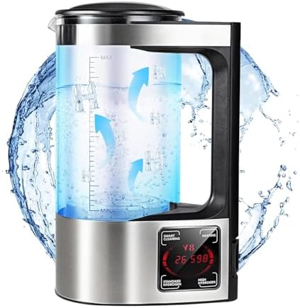 Hydrogen Water Bottle 68oz, Hydrogen Water Bottle Generator with SPE and PEM Technology, Alkaline Hydrogen Water Machine, Balanced Water PH Levels by Unknown